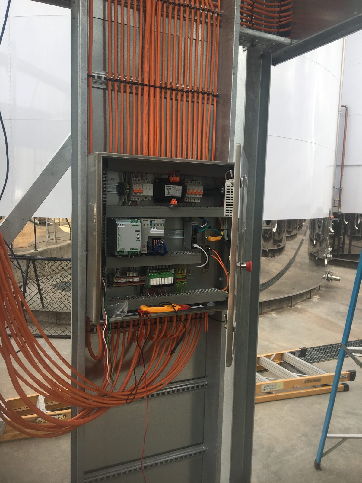 Field control cabinet install, Penfolds Barossa Valley